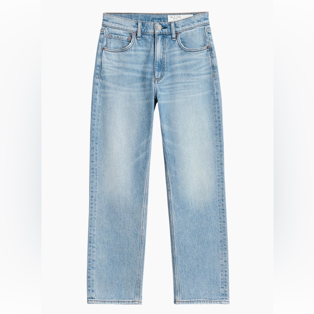 rag & bone Harlow Mid Rise Straight Leg Jean in Lou